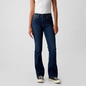 🛍NWT GAP Denim Boot Stretch dark wash mid-rise denim jeans size 12/31R